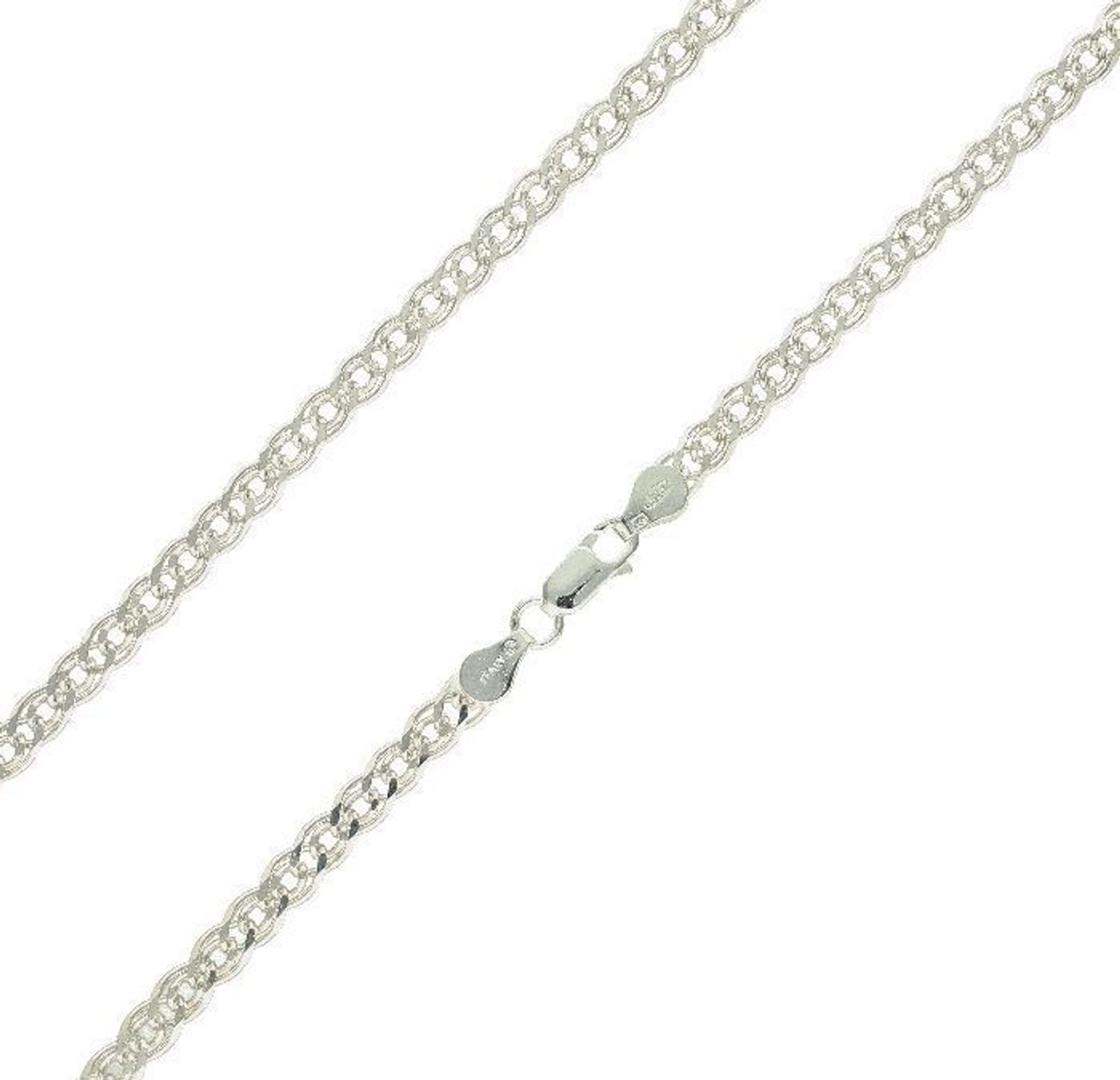 Srebrny łańcuszek Mona Lisa próba 925. Łańcuszek męski typu Mona Lisa to jeden z najmodniejszych wzorów męskich wszech czasów, choć mimo upływu lat, nadal chętnie noszony przez mężczyzn (1).jpg